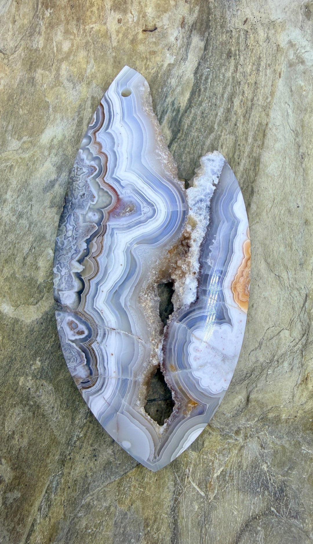 FRIDAY BARGAIN Crazy Lace Agate (Mexico) BIG Focal Pendant