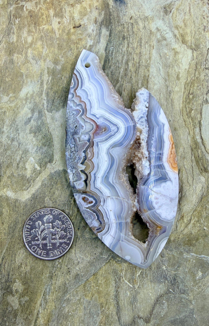 FRIDAY BARGAIN Crazy Lace Agate (Mexico) BIG Focal Pendant