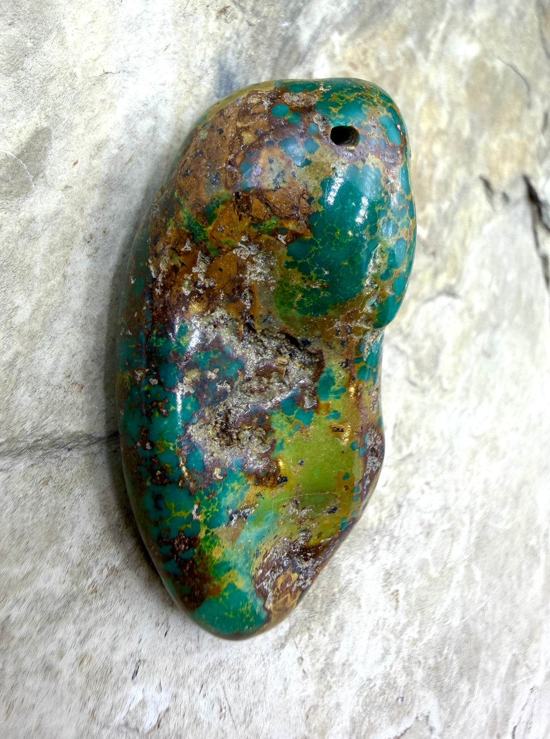 FRIDAY BARGAIN GIANT Focal Bead 24x49mm - Turquoise | Nevada