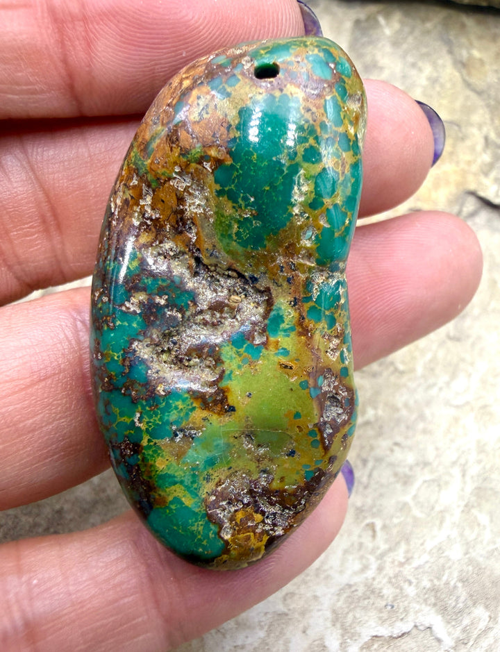 FRIDAY BARGAIN GIANT Focal Bead 24x49mm - Turquoise | Nevada