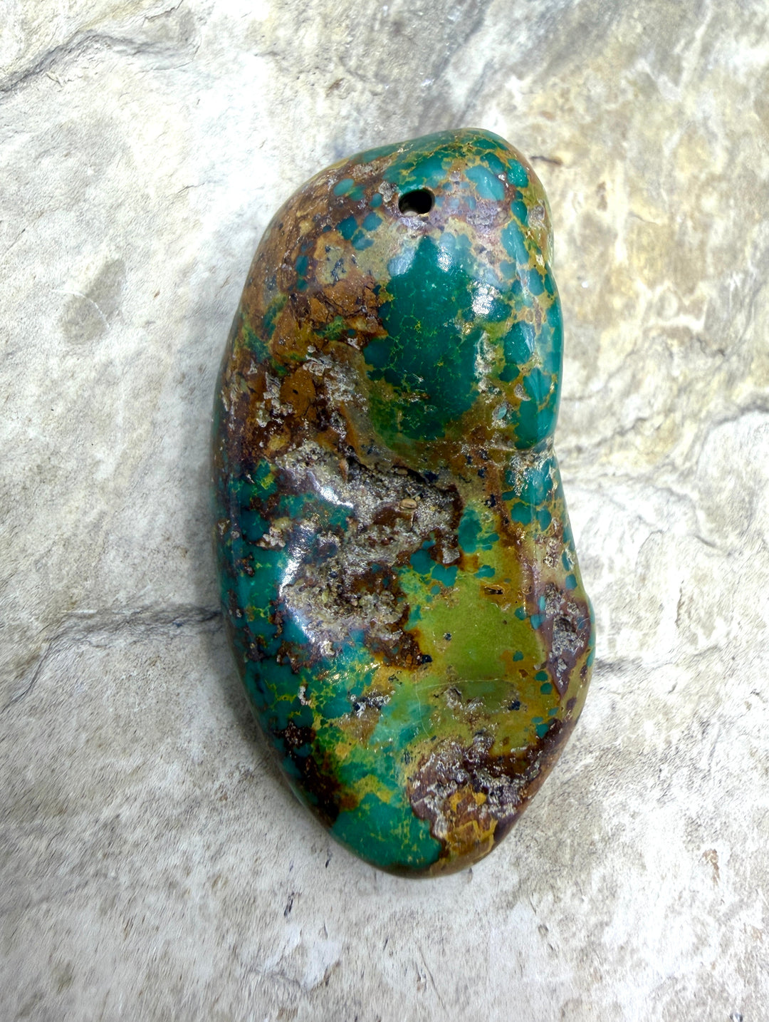 FRIDAY BARGAIN GIANT Focal Bead 24x49mm - Turquoise | Nevada