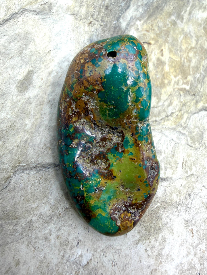 FRIDAY BARGAIN GIANT Focal Bead 24x49mm - Turquoise | Nevada