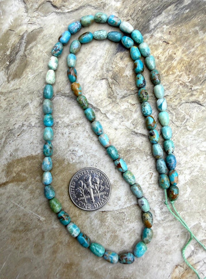 FRIDAY BARGAIN Hubei Turquoise (China) Rice Beads 4x6mm