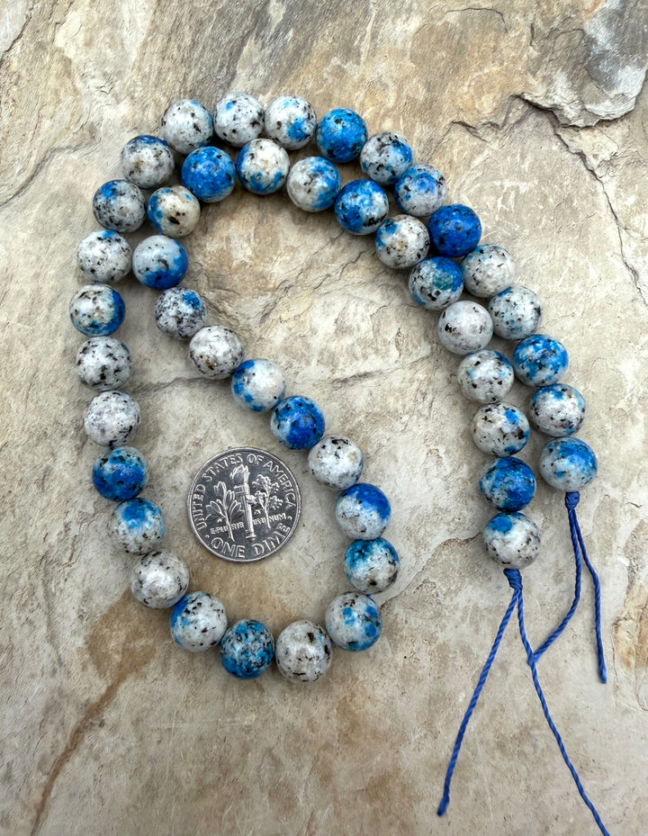 FRIDAY BARGAIN K2 Blue Jasper (Color Enhanced) 8mm Round