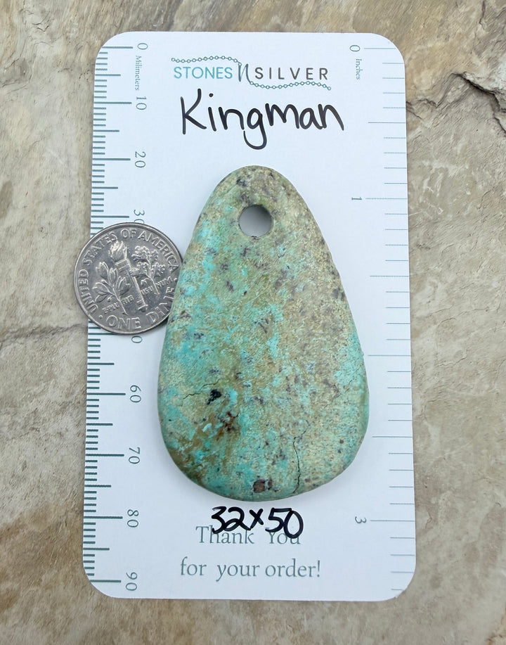 Friday Bargain Kingman Turquoise (Arizona) BIG Large Hole
