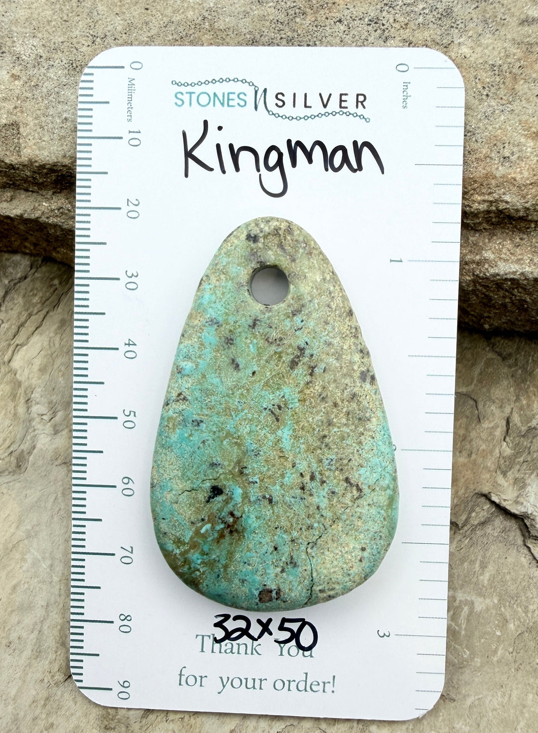Friday Bargain Kingman Turquoise (Arizona) BIG Large Hole