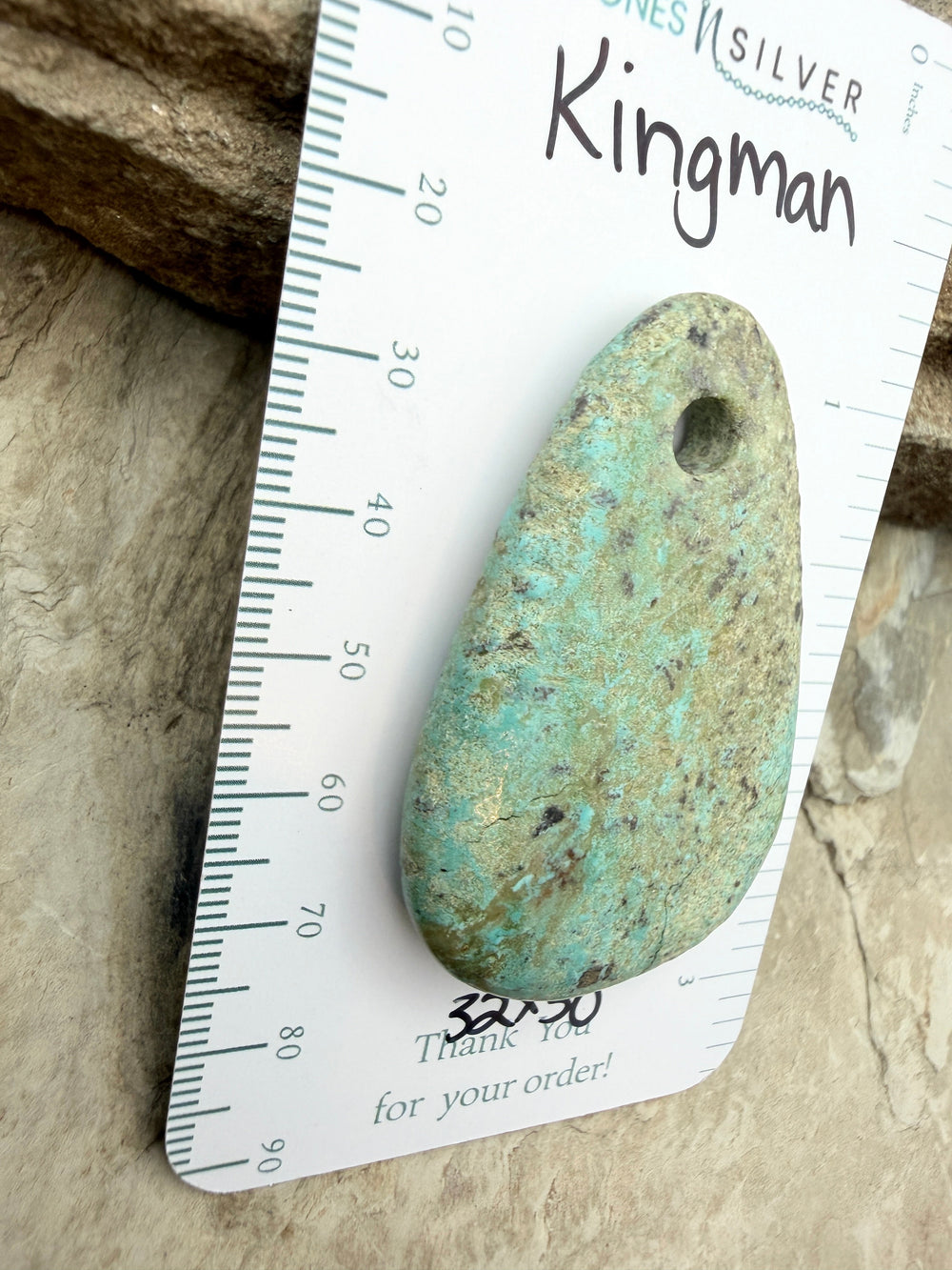 Friday Bargain Kingman Turquoise (Arizona) BIG Large Hole
