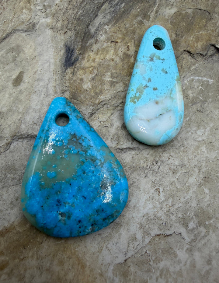 Friday Bargain Kingman Turquoise (Arizona) LOT of 2 BIG