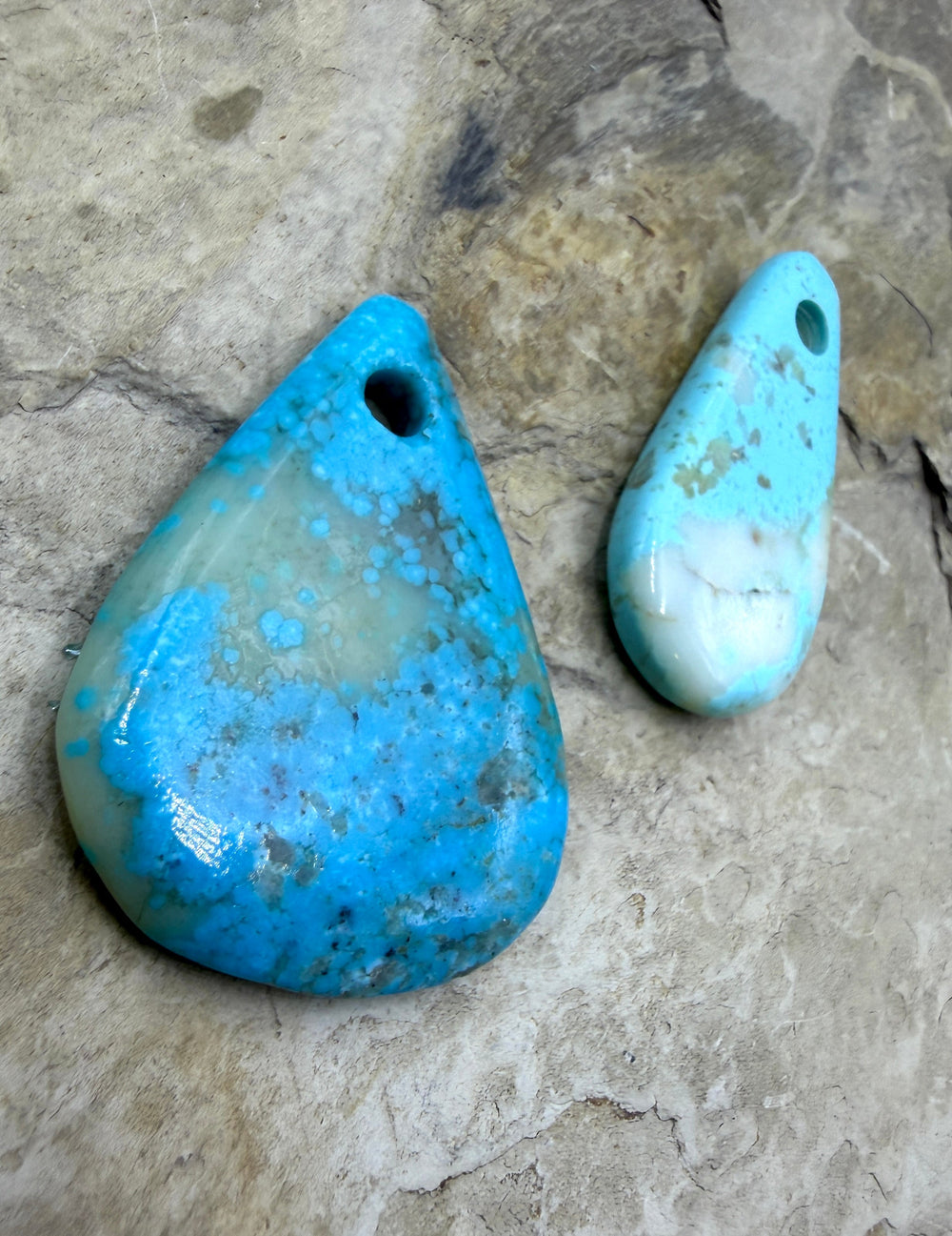 Friday Bargain Kingman Turquoise (Arizona) LOT of 2 BIG