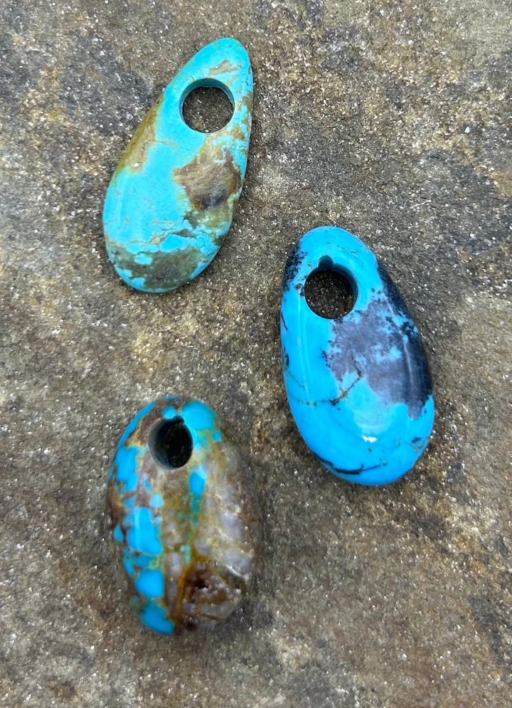 FRIDAY BARGAIN Kingman Turquoise (Arizona) LOT of 3 Large