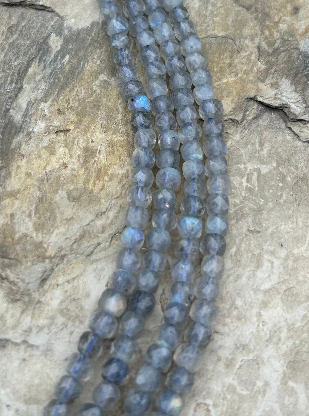 FRIDAY BARGAIN Labradorite Faceted Cube Beads 4.5mm 15.5