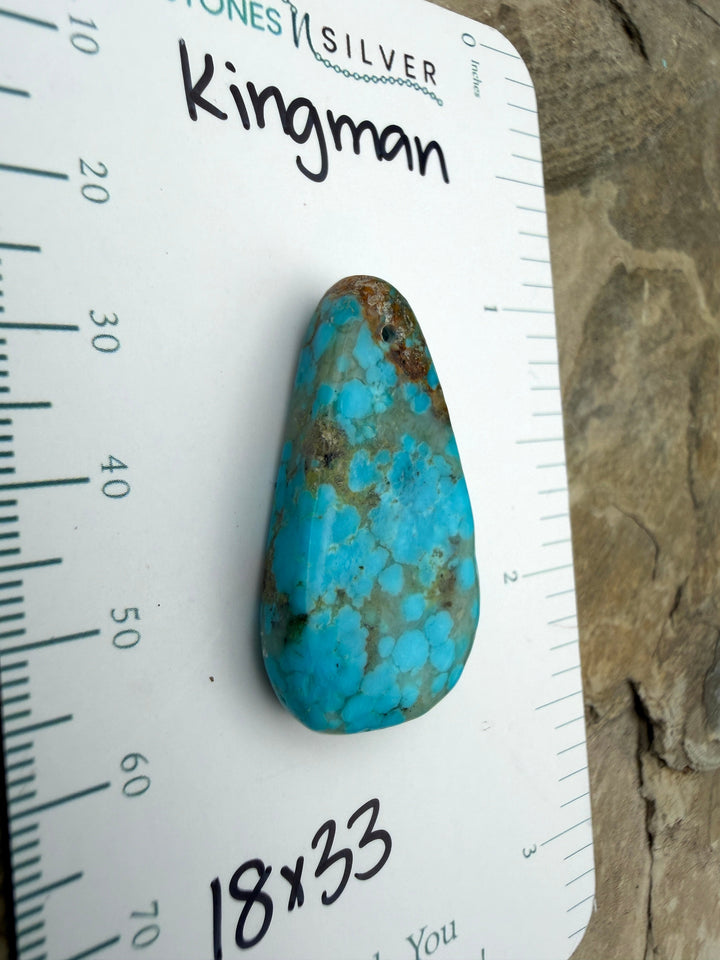 FRIDAY BARGAIN LKingman Turquoise (Arizona) Focal Bead