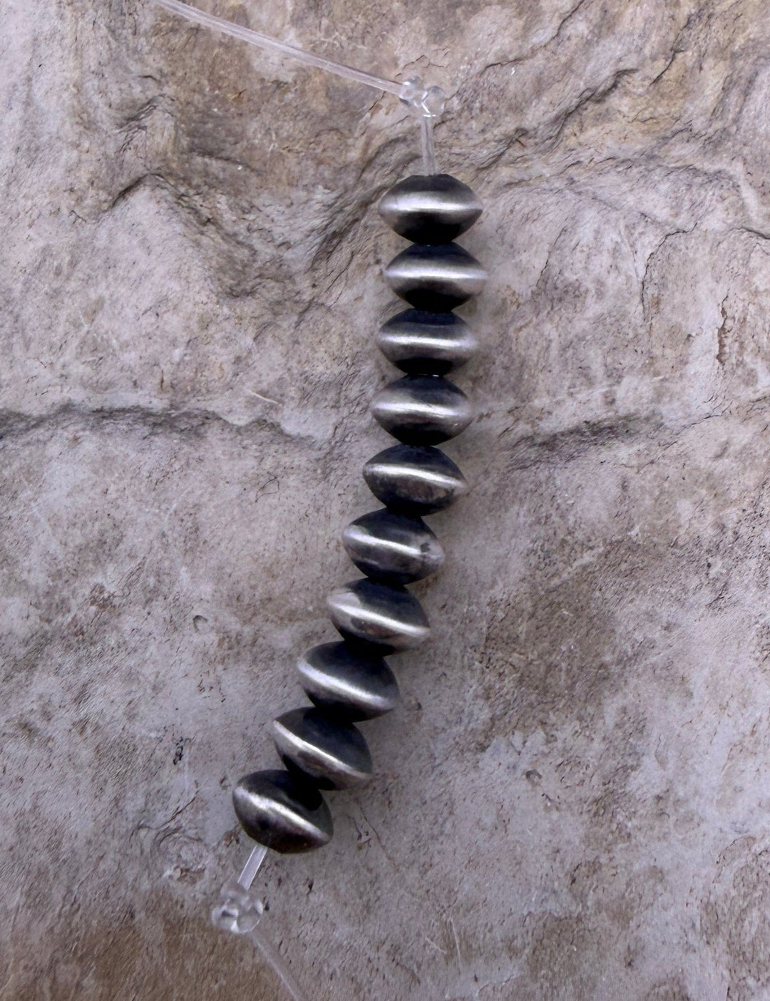 FRIDAY BARGAIN LOT OF 10 Navajo Style Pearls Sterling