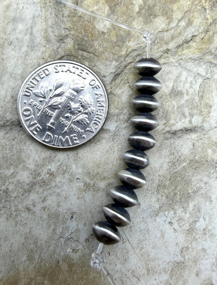 FRIDAY BARGAIN LOT OF 10 Navajo Style Pearls Sterling