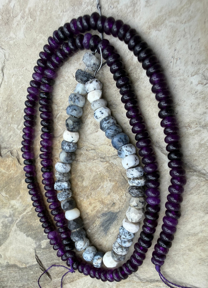 FRIDAY BARGAIN LOT of 2 Beads Strands Amethyst (Color