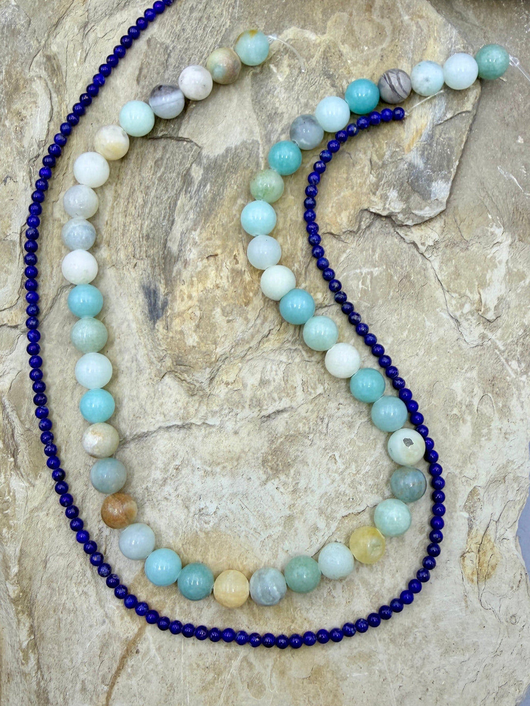 FRIDAY BARGAIN LOT of 2 Full Bead Strands Amazonite
