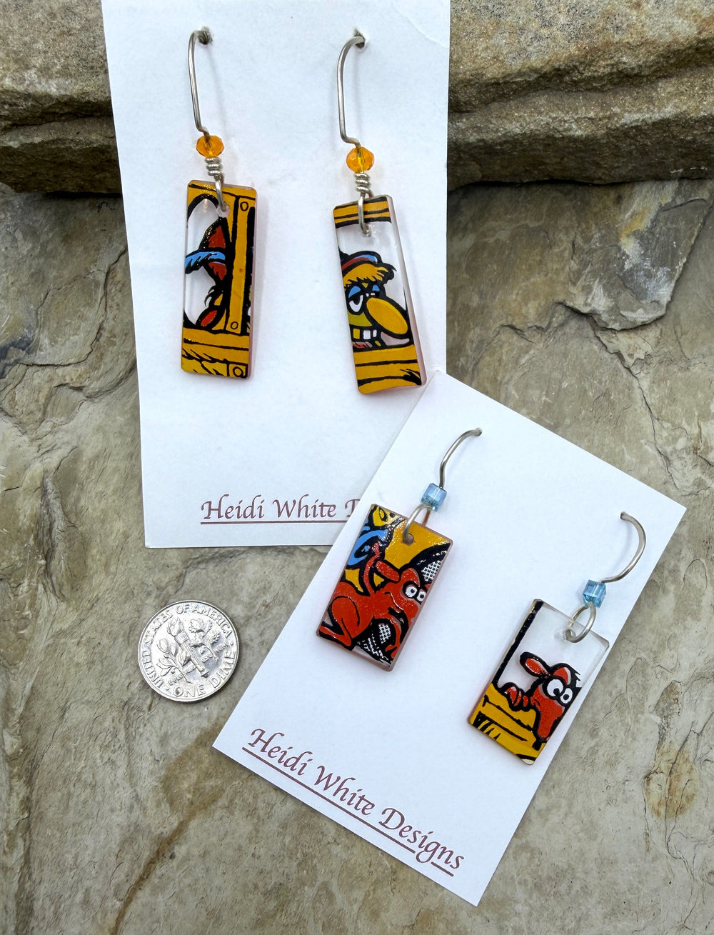 FRIDAY BARGAIN LOT of 2 Pair of HWD Earrings made
