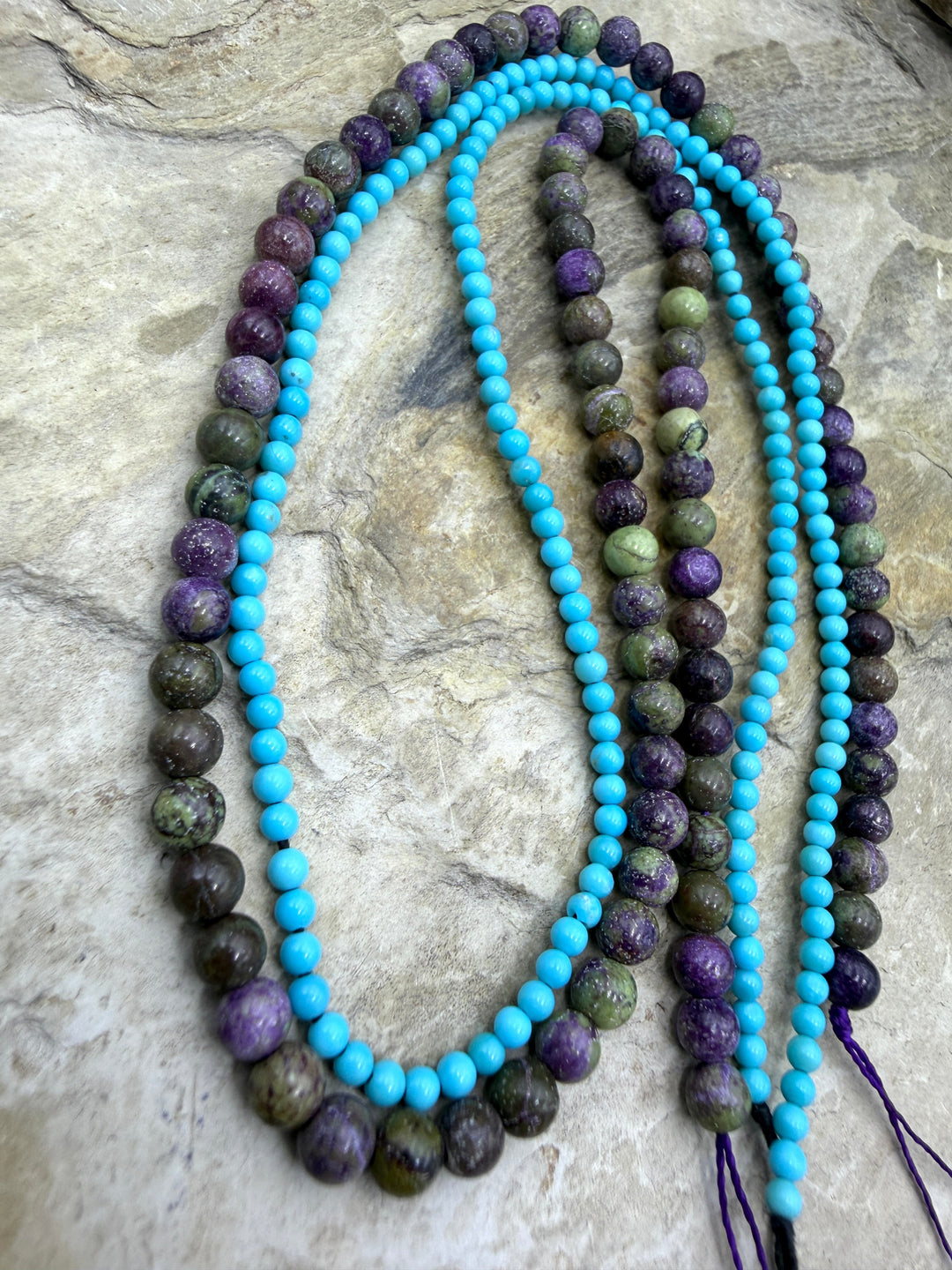 FRIDAY BARGAIN LOT of 2 Premium Bead Strands Blue Ridge