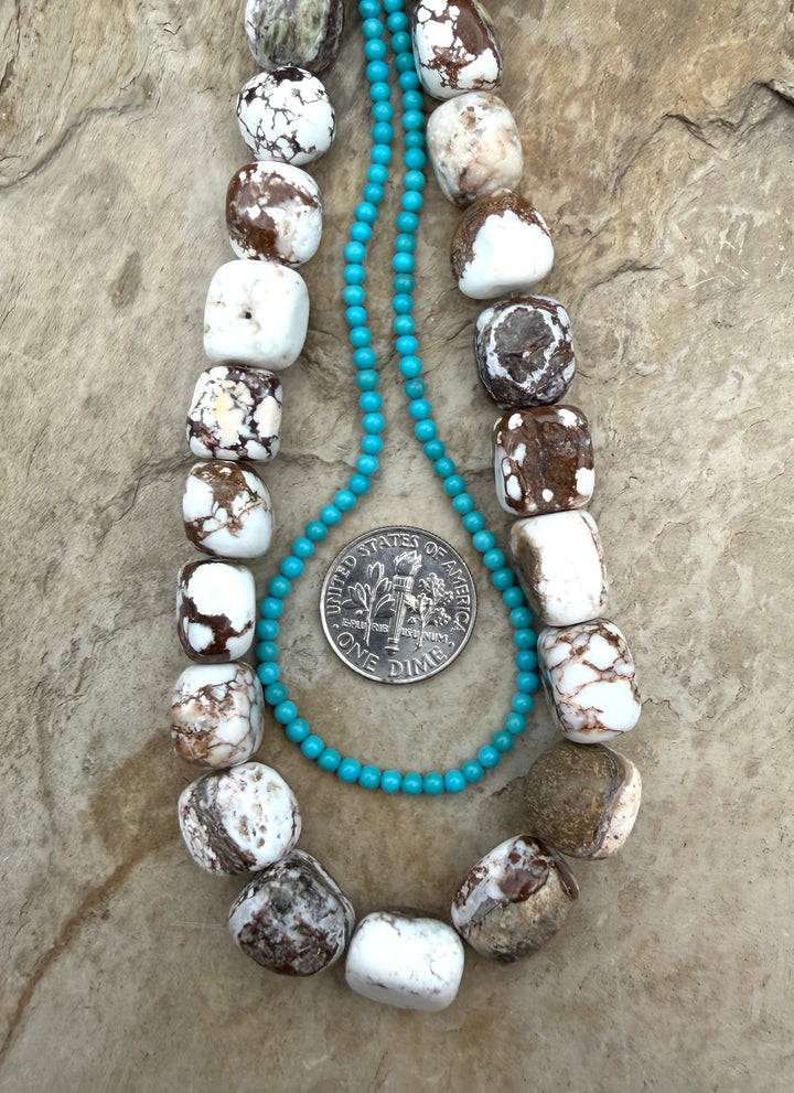 FRIDAY BARGAIN LOT of 2 Premium Beads Strands Wild Horse 10
