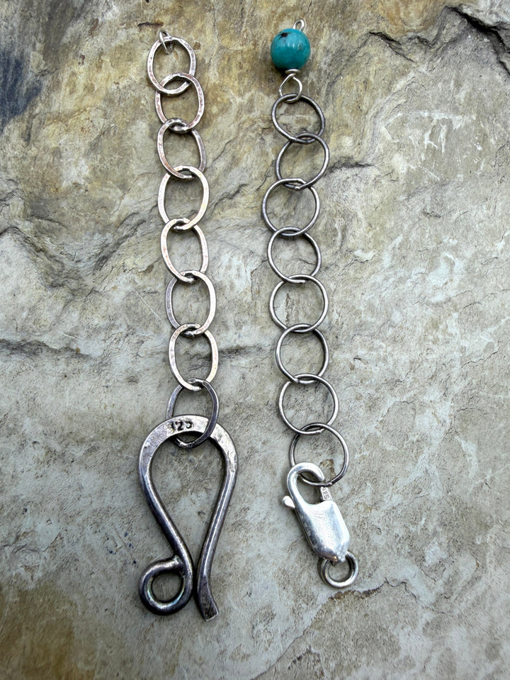 FRIDAY BARGAIN LOT of 2 Sterling Silver Clasp With Extender