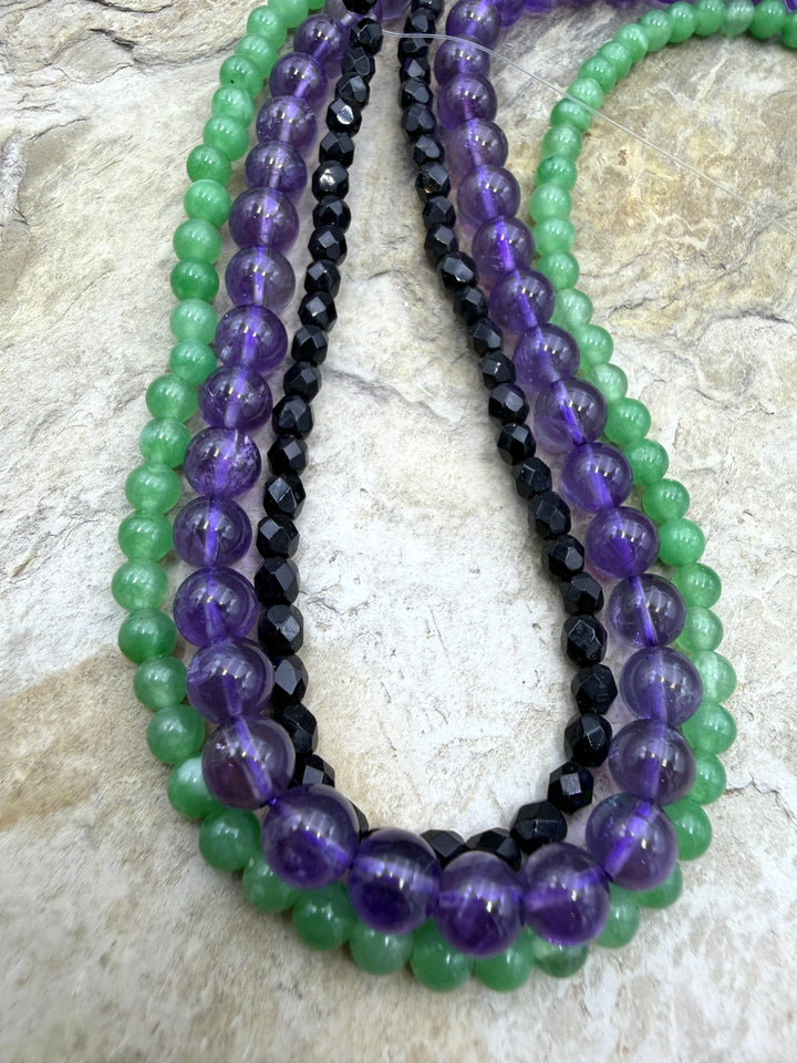 FRIDAY BARGAIN LOT of 3 Bead Strands Green Aventurine