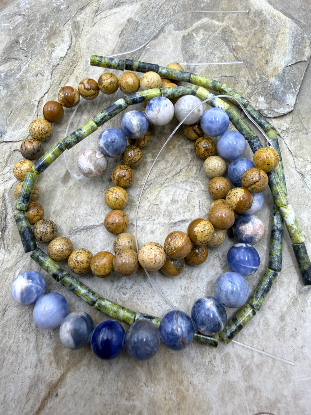 FRIDAY BARGAIN LOT of 3 Bead Strands Sodalite Picture
