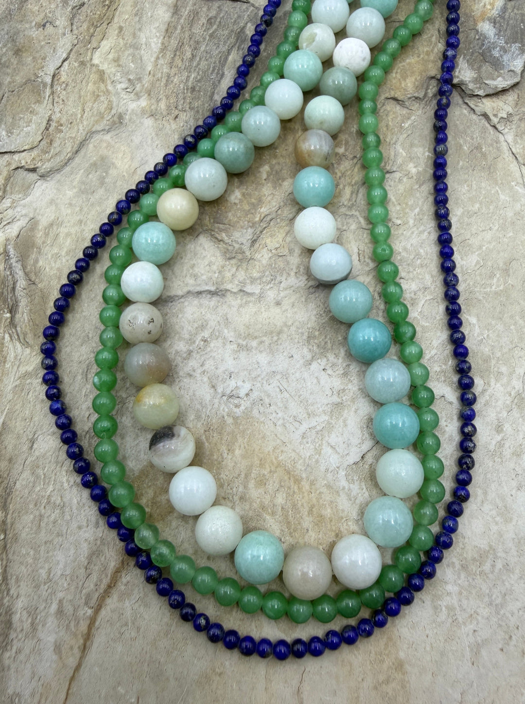 FRIDAY BARGAIN LOT of 3 Full Bead Strands Amazonite Green