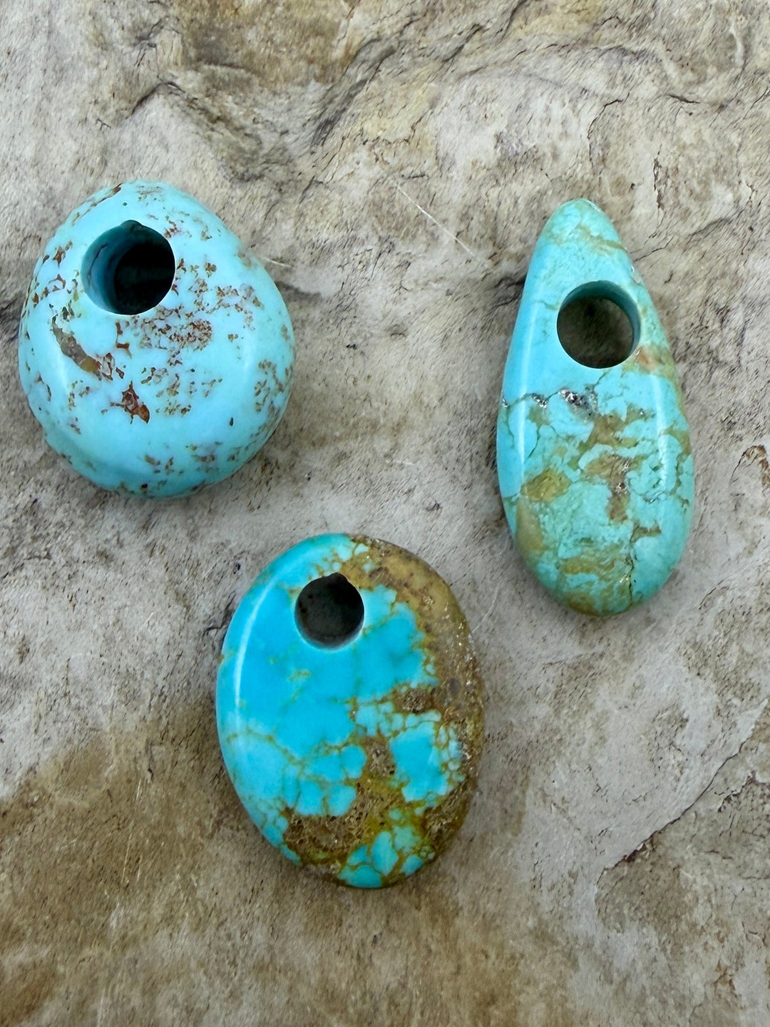 FRIDAY BARGAIN LOT of 3 Kingman Large Hole Pendants