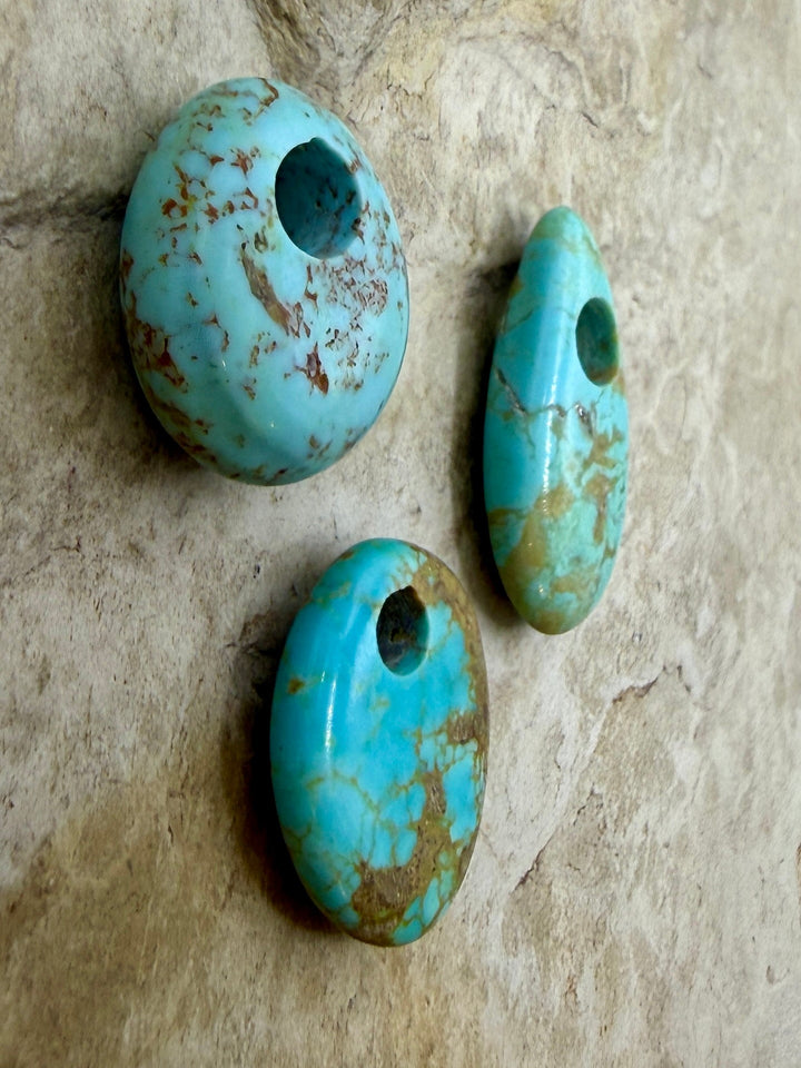 FRIDAY BARGAIN LOT of 3 Kingman Large Hole Pendants