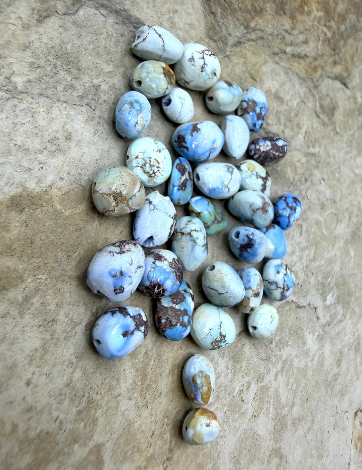 FRIDAY BARGAIN LOT of 33 Golden Hills Turquoise Beads