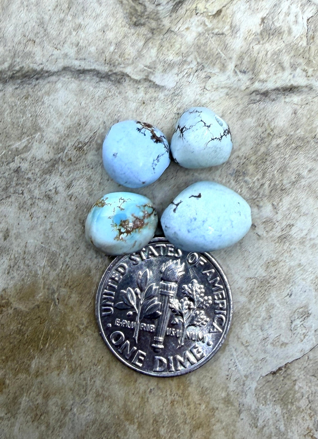 FRIDAY BARGAIN LOT OF 4 RARE Golden Hills Turquoise Large