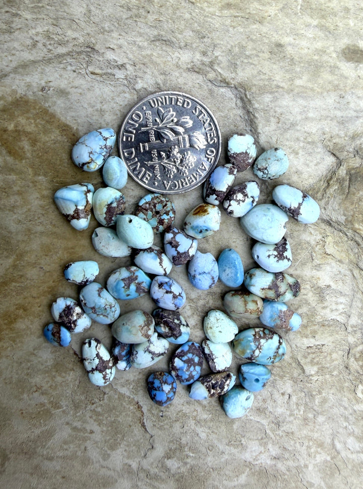 FRIDAY BARGAIN LOT of 7 Golden Hills Turquoise (Kazakhstan)