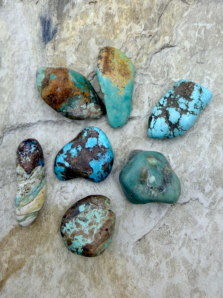 FRIDAY BARGAIN LOT of 7 Mixed Turquoise Beads