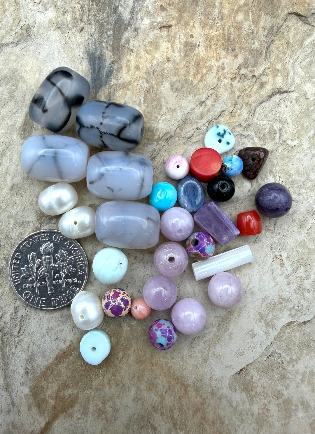 FRIDAY BARGAIN LOT of Mixed Beads Kunzite Freshwater Pearls