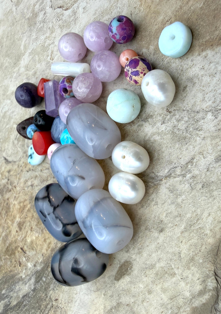 FRIDAY BARGAIN LOT of Mixed Beads Kunzite Freshwater Pearls