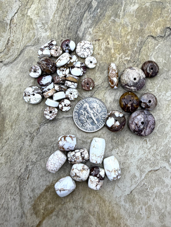 FRIDAY BARGAIN LOT of Mixed Shape Wild Horse beads - Wild