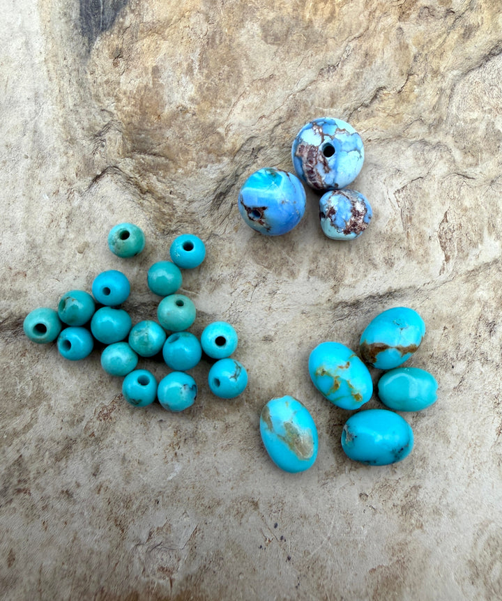 FRIDAY BARGAIN LOT of Mixed Turquoise Beads Golden Hills