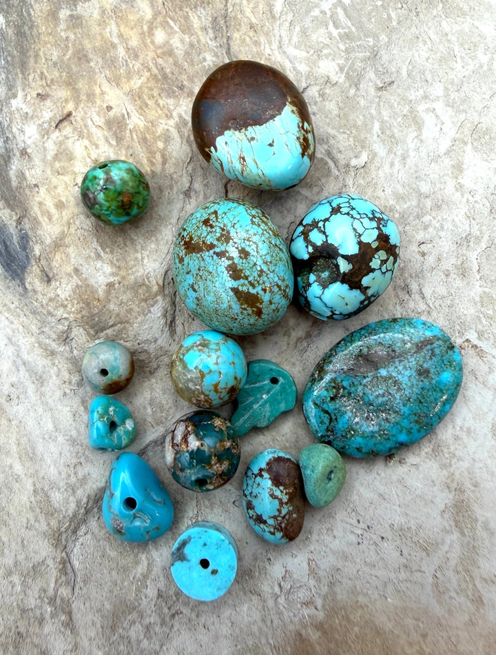 FRIDAY BARGAIN LOT of Mixed Turquoise Beads NUmber 8 Sonora