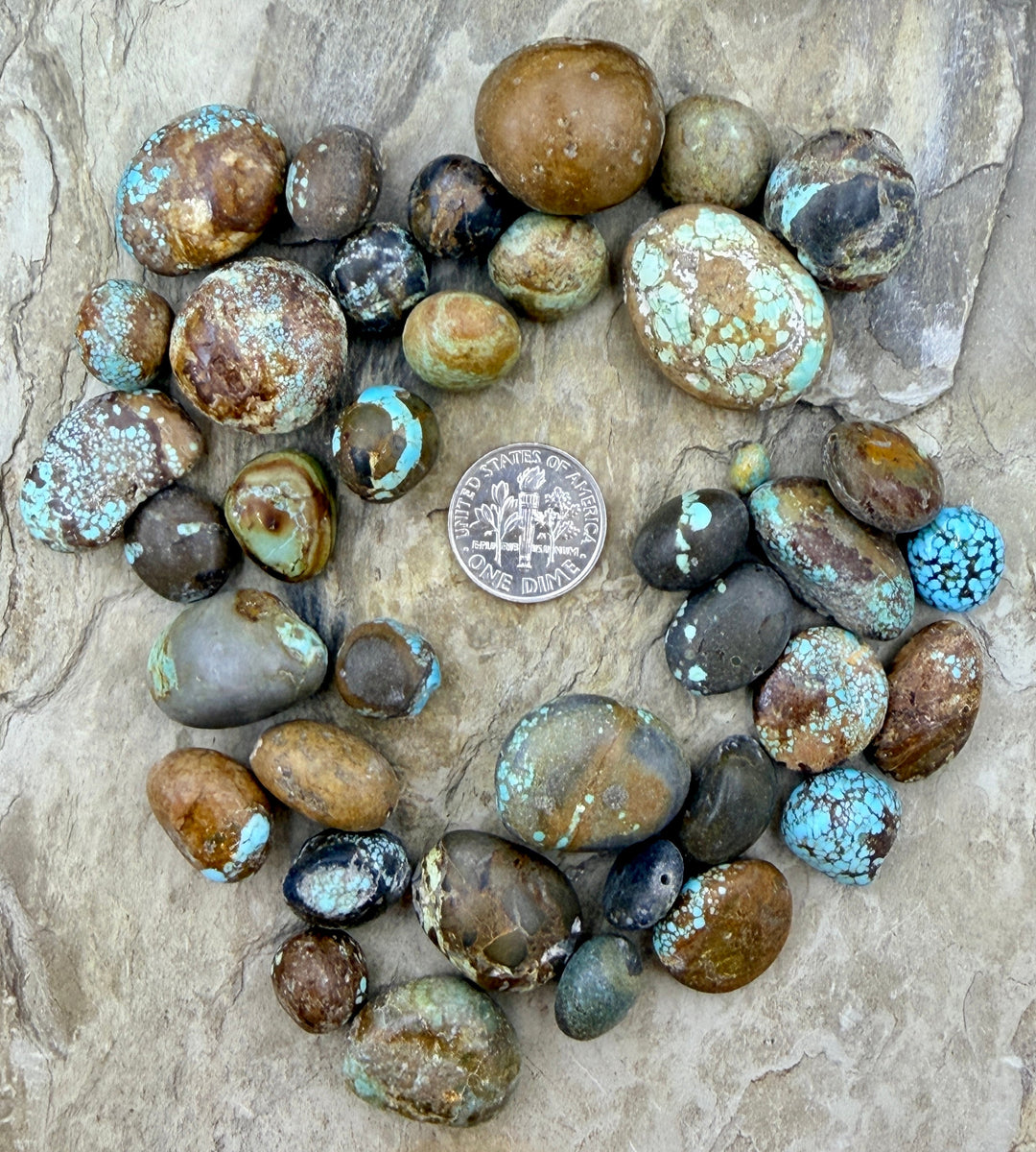 FRIDAY BARGAIN LOT of Number 8 Turquoise Beads 10-22mm (Low