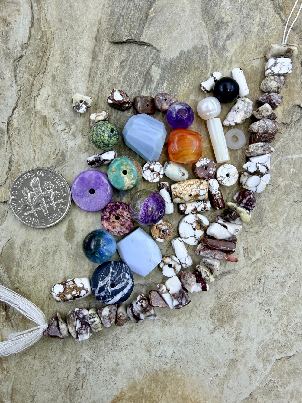 FRIDAY BARGAIN LOT of Pemium Beads Wild Horse Blue Opal
