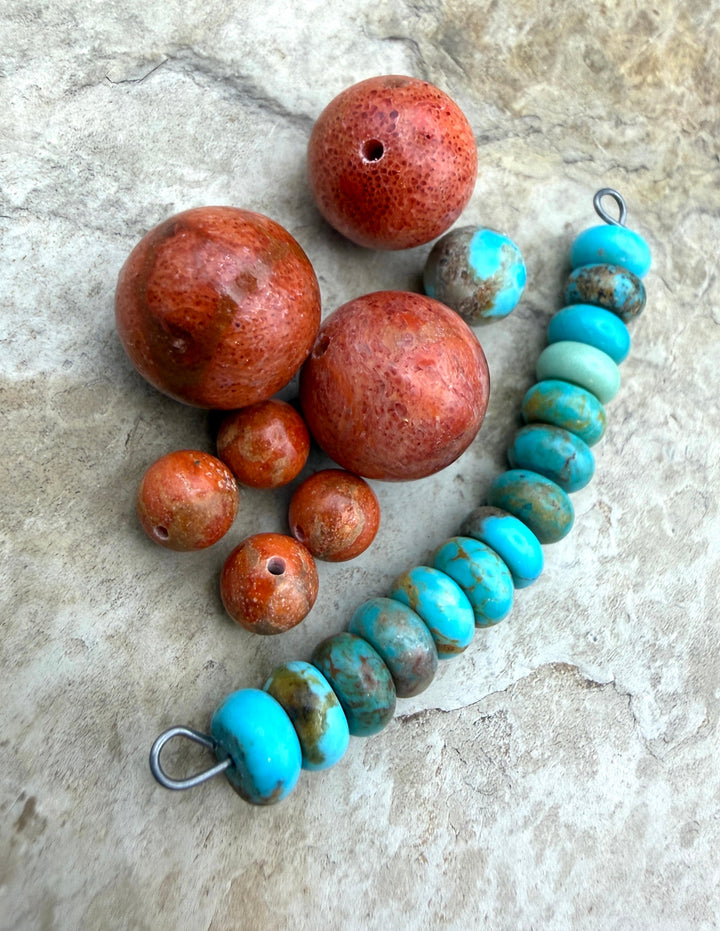 FRIDAY BARGAIN LOT of Premium Beads Kingman Turquoise 7mm