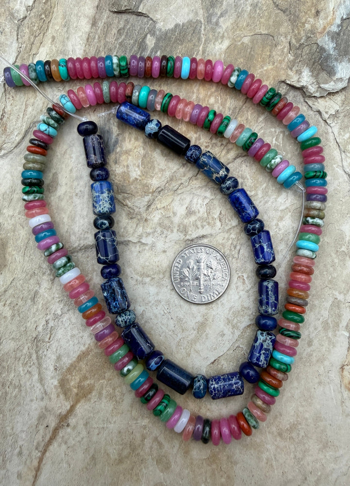 FRIDAY BARGAIN LOT of Two Beads Strands Sea Sediment