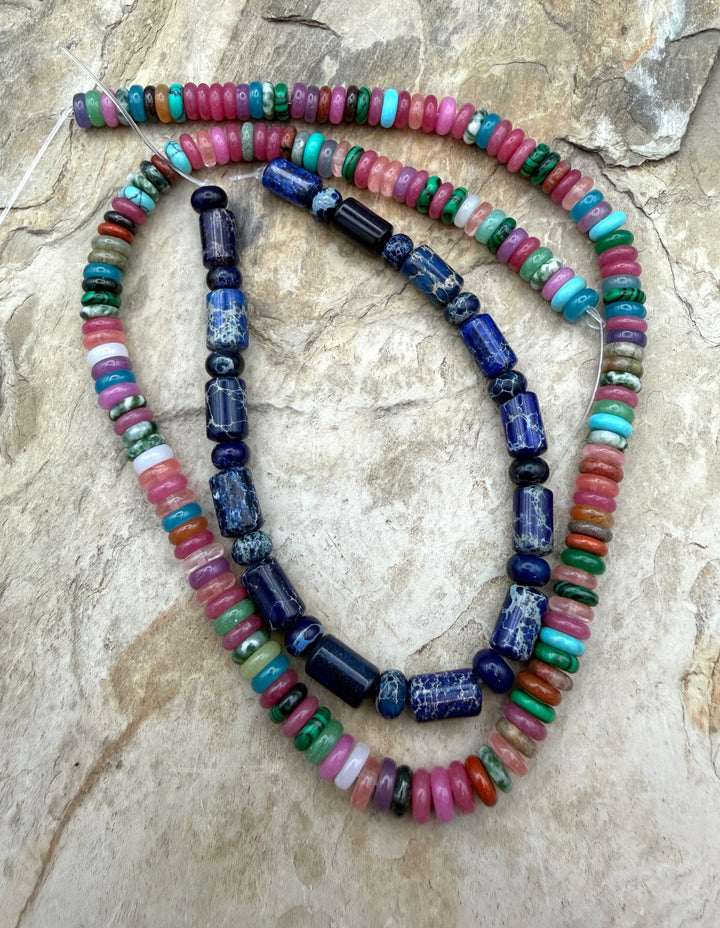 FRIDAY BARGAIN LOT of Two Beads Strands Sea Sediment