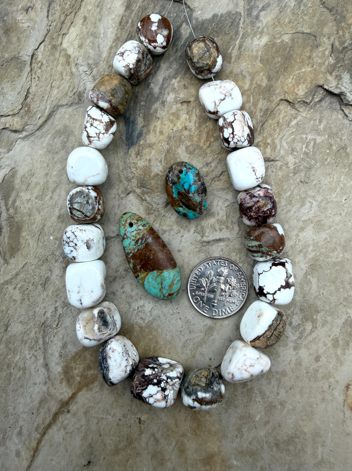 FRIDAY BARGAIN LOT of Wild Horse Nugget Strand (8 inches)