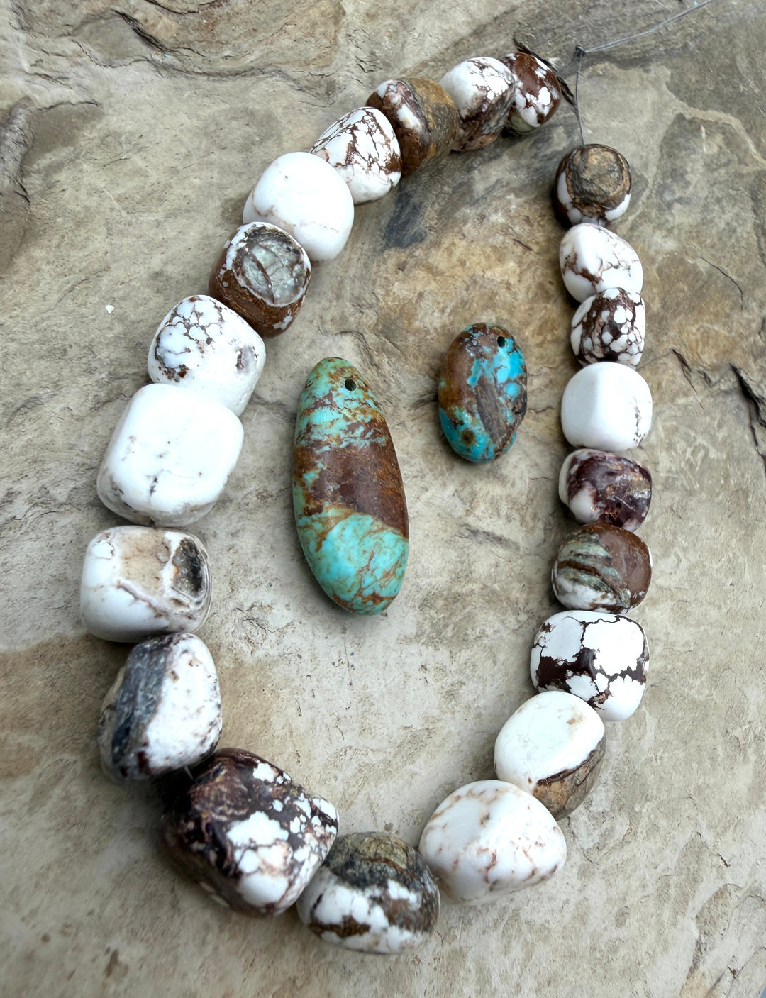 FRIDAY BARGAIN LOT of Wild Horse Nugget Strand (8 inches)