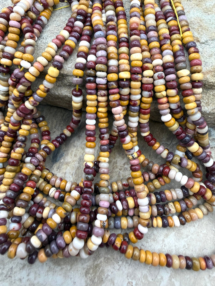 FRIDAY BARGAIN Mookaite (Australia) 4mm Smooth Rondelle