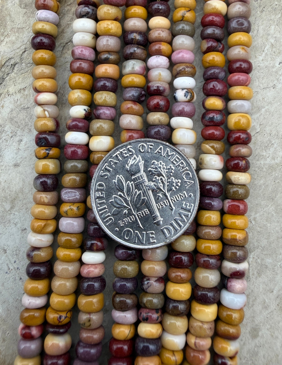 FRIDAY BARGAIN Mookaite (Australia) 4mm Smooth Rondelle