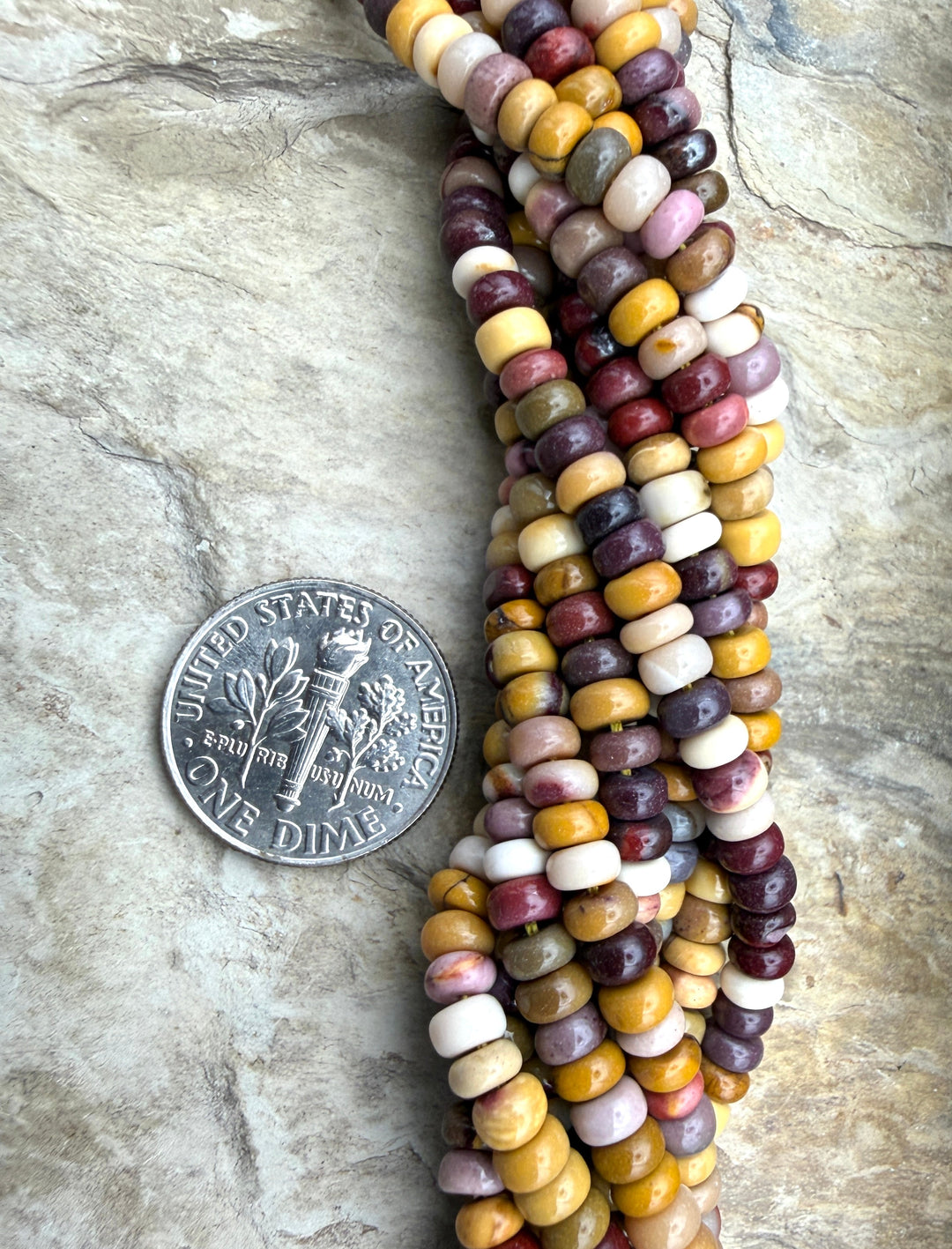 FRIDAY BARGAIN Mookaite (Australia) 4mm Smooth Rondelle