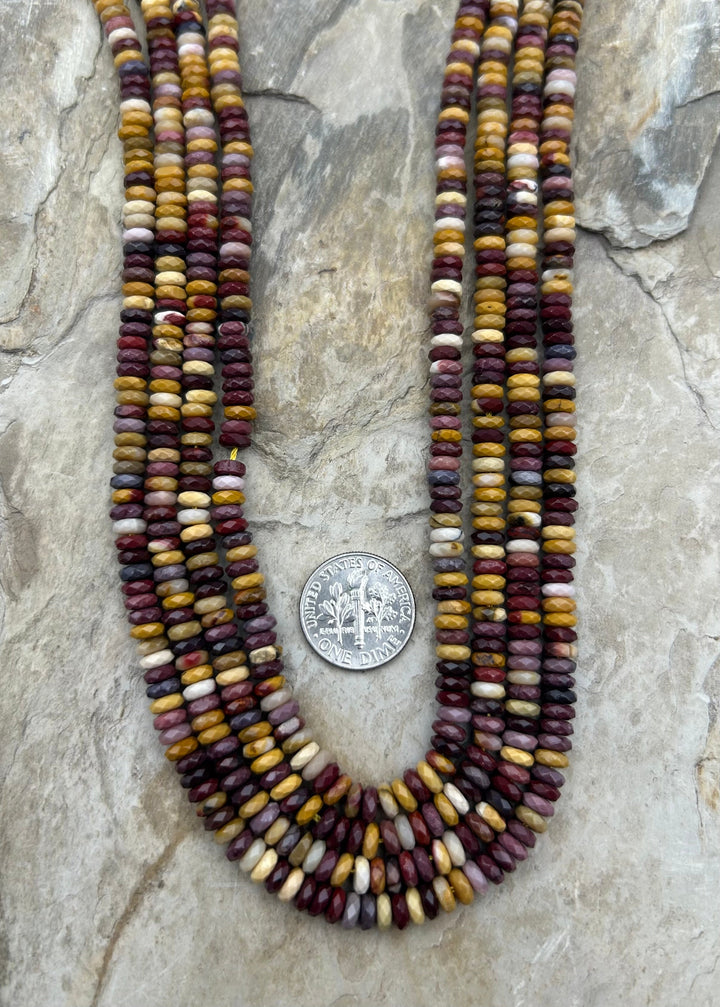 FRIDAY BARGAIN Mookaite (Australia) 5mm Faceted Rondelle