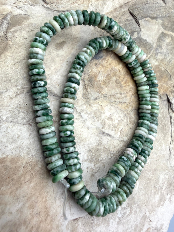 FRIDAY BARGAIN Rainforaest Jasper 6mm Button Beads One 16